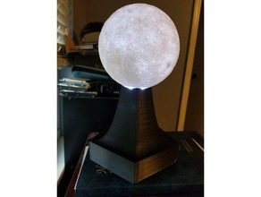 moon light scans & replicas adruino lamp 3d print model - Mito3D