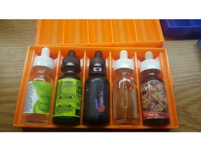 simple 30ml vape juice case 1 - 5 bottles containers ecigarette ecig vapejuice holder vaping vapor 3d print model - Mito3D