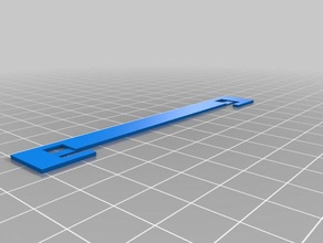 binder strap stopper 2hole pitch80mm office 3d print model - Mito3D