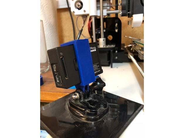 gopro camera mount 3D print model - Mito3D