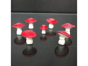 fantasia - mushrooms creatures disney fairy circle fantasy food mushroom 3d print model - Mito3D