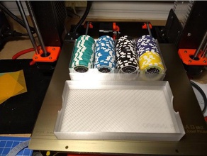 poker chip tepsisi oyunlar oyun Organizatör pokerchips fişleri tepsi 3d print model - Mito3D