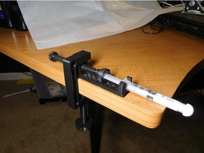 table clamp syringe holder bathroom 3d print model - Mito3D