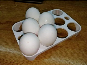 refrigerator egg holder customizable openscad parametric design kitchen & dining 3d print model - Mito3D