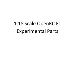 experimental peças de 18 escala openrc f1 veículos 3d print model - Mito3D