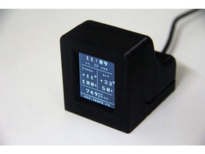 18 ekran esp8266 nodemcu konut elektronik nem kutusu saat tarih kasa sıcaklık karşılaştırması zaman 3d print model - Mito3D