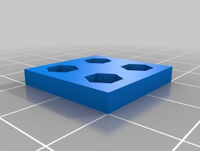 paramétrable polygone, cercle de bloc cellule génératrice le bricolage foret bit hex titulaire 3d print model - Mito3D