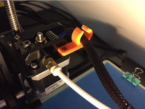 cr10 - super simple extrusion cable holder 3d printer parts management 3d print model - Mito3D