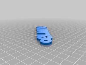 mi personalizados iamburny del texto - elaine anillo de claves organización personalizado 3d print model - Mito3D
