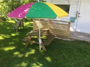 umbrella holder outdoor & garden 3d print model - Mito3D