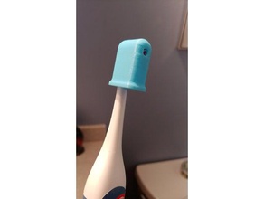 spinbrush tampa da cabeça de escala qualquer escova dentes casa banho pac caso crista 3d print model - Mito3D
