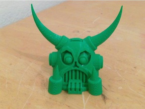 death's head decoration toy & game accessories deathshead robot transformers 3d print model - Mito3D