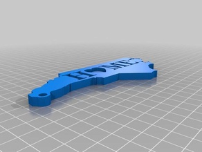 nc home keychain accessories 3d print model - Mito3D