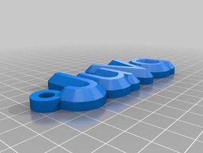 meine maßgeschneiderte Namen Schlüsselanhänger - Organisation kundengebundene 3d print model - Mito3D