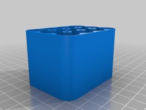 12x aa batterie bottom containers customized 3d print model - Mito3D