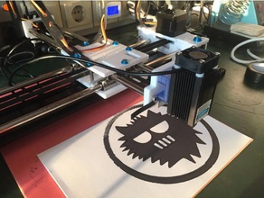 eleksmaker eleksdraw laser module mount robotics 3d print model - Mito3D