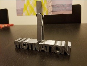 motivation picture-clip office 3d print model - Mito3D