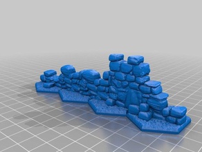 gloomhaven paredes planas brinquedo & acessórios para jogos dungeon 3d print model - Mito3D