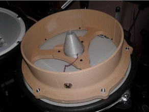 cone dampener drum pads electronic pad piezo 3d print model - Mito3D