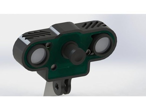 boitier Kamera pi v2 avec LED ir 3d-Drucker Teile Kamera-Halterung gopro pi-Kamera raspberry 3d print model - Mito3D