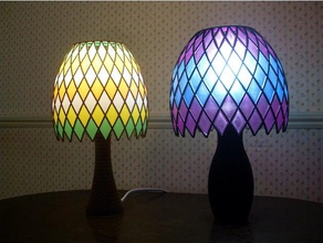 mosaic lamp decor lampshade lighting 3d print model - Mito3D