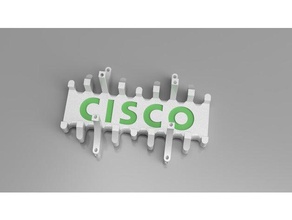 soporte vertical de cisco 800 series routers equipo 3d print model - Mito3D