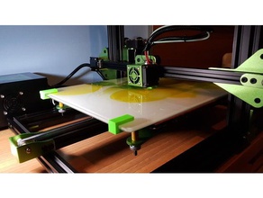 tevo tornado 40x30x05cm cutting board clips 3d printer parts bed 3d print model - Mito3D
