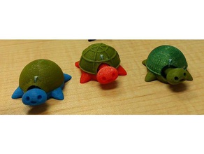 kaplumbağa bobble kafa interaktif sanat kocakafalı hawaii kaplumbağalar 3d print model - Mito3D