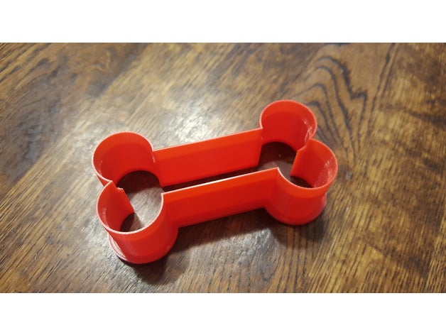 os de chien à l'emporte-pièce emporte-pièce cuisine et salle manger 3D print model - Mito3D