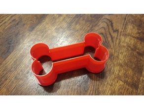 hueso de perro cortador la galleta galletas cocina y comedor 3d print model - Mito3D