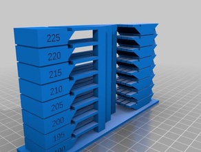 customizable temperature tower 3d printing tests 3d print model - Mito3D