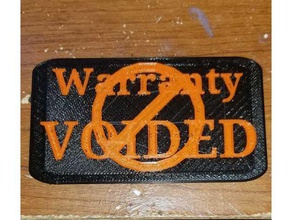 warranty void 3d printer accessories plaque plate void warranty