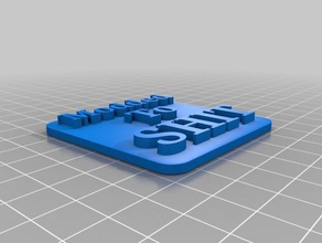 modded shit plate 3d printer accessories plaque 3d print model - Mito3D