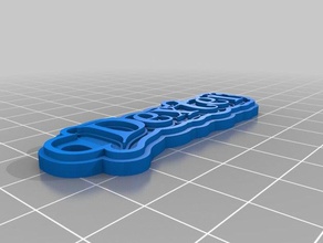 dexter-Taste 2 Schlüsselanhänger kundengebundene 3d print model - Mito3D