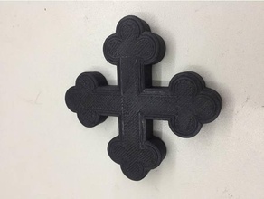 copte orthodoxe de la croix - les signes et logos christ rapide jésus orthodoxes simple 3d print model - Mito3D