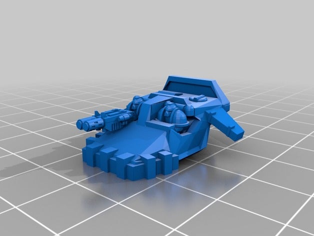 epic-land speeder-proxy Spiele 40k astartes epic armageddon land speeder space marine 3D print model - Mito3D