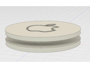 cable wrap apple logo organization cord organizer tangle 3d print model - Mito3D