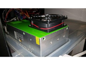 Ventilador de 80 mm fuente alimentación shrout maidodo la electrónica 12v 24v 80mm cubierta 3d print model - Mito3D