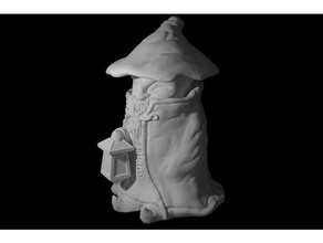 cute wizard + mini games dandd dnd dungeons dragons miniature pathfinder rpg sorcerer tabletop table top 3d print model - Mito3D