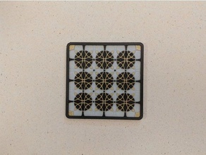 circle pattern coaster kitchen & dining art deco decorative geometric japanese moroccan tile 3d print model - Mito3D