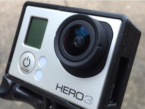 gopro frame camera hero 3 mount 3d print model - Mito3D