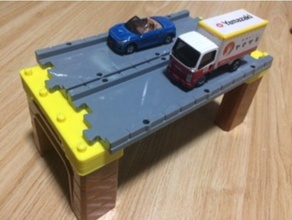 doble bloque de línea tomica sistema juguetes construcción 3d print model - Mito3D