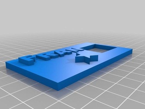 francisco placa A impressão 3d 3d print model - Mito3D
