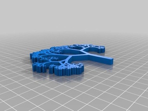 my customized parametric fractal trees math art 3d print model - Mito3D