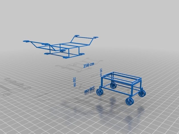 flying ground long car vehicles edge edges vehicle 3D print model - Mito3D