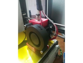 mpsm e3d mount w blower 3d printer parts v1 3d print model - Mito3D