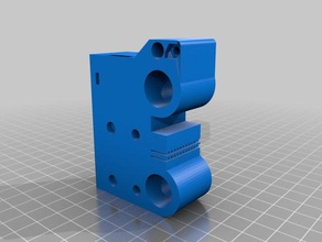 radial fan carrier parking magnetic dual extruder e3d v6 3d printer parts 3d print model - Mito3D