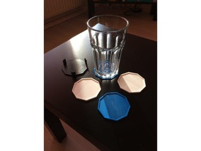 glass coasters holder household 3d print model - Mito3D