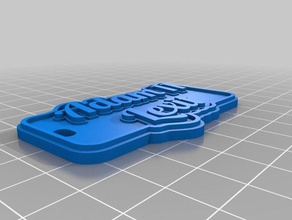 adam lexit chaveiros personalizado 3d print model - Mito3D
