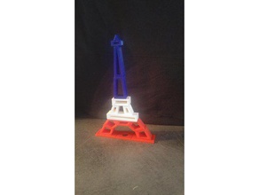 Eiffelturm-puzzle-Blöcke Rätsel 2d-Kunst 3dpuzzle 3d-puzzle Gebäude eiffel tower Frankreich Spiel paris puzzle Struktur - Spielzeug 3d print model - Mito3D